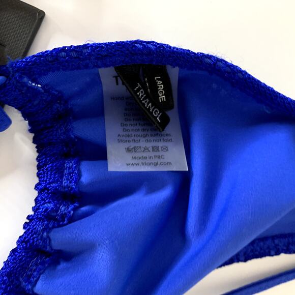 Triangl Vinca Balearic Blue Set Womens New LAage - Picture 12 of 16